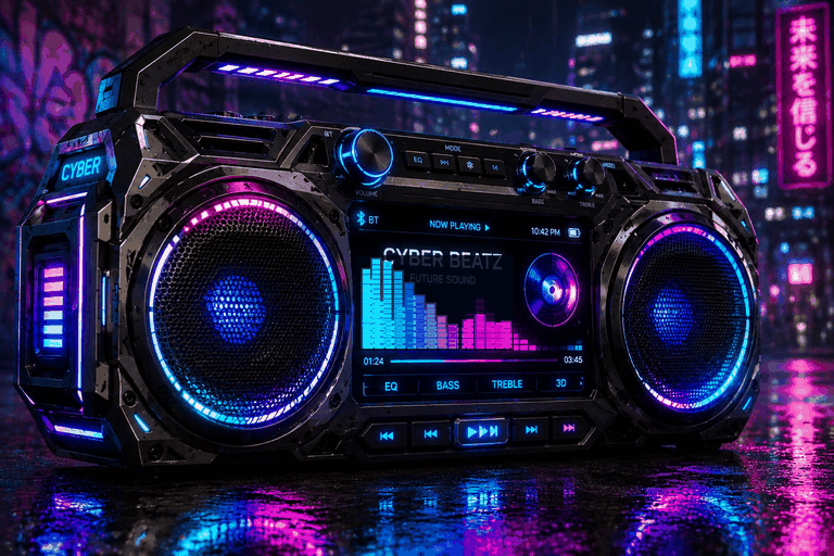 Animated Boombox
